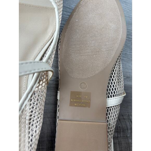 Cushionaire Women's Muse Ivory Mesh Flats Shoes Buckle Size 11 NWOT New - Picture 7 of 7